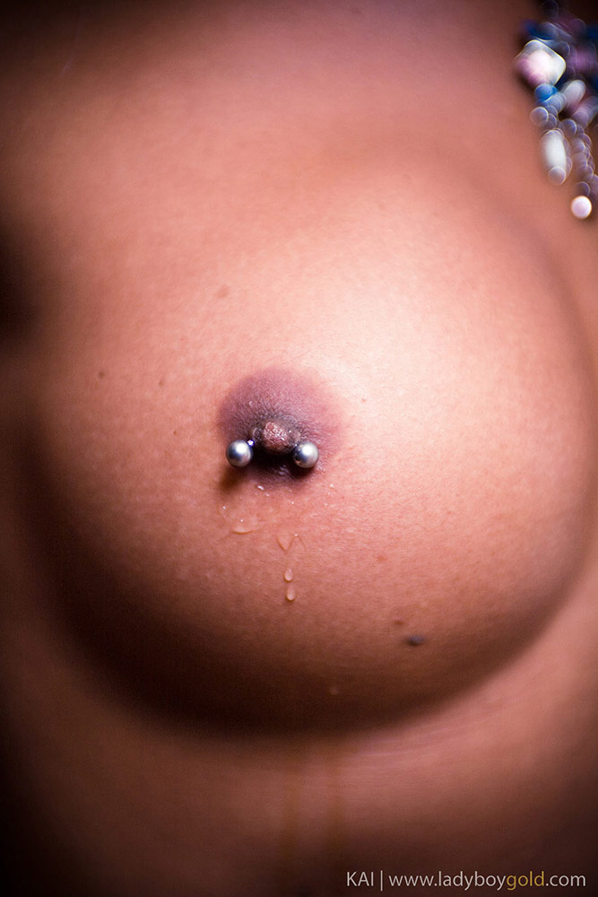 667px x 1000px - Kai rubs her pierced nipples with a freezing cold ice cube